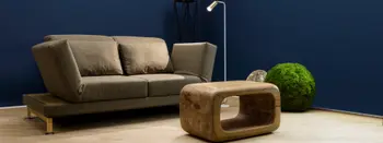 graubraunes Sofa von brühl