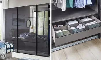 Ein moderner Kleiderschrank bietet viele Funktionen und innovativen Stauraum.