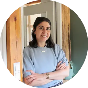 Portrait von Frau Sommer in kreisrund