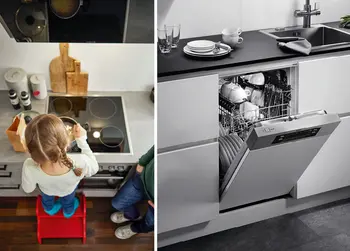 Elektrogeräte lassen sich perfekt in die Küchenzeile anpassen.