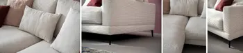 Details von RAUM.FREUNDE-Sofa JANNE mit Longchair in Cord Snow
