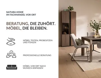 Grafik zur Möbelhaussuche mit Vorteilen beim Möbelkauf