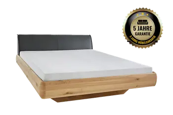 Doppelbett Contur Foresta aus Massivholz mit Garantiehinweis