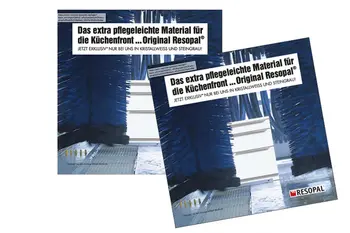 Resopal-Prospekte Cover-Collage