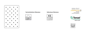 Natura Taschenfederkern-Matratzen Kaltschaum-Matratzen