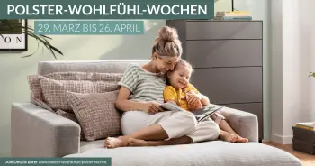 Banner der Polsterwochen-Aktion des Möbelhaus Wolfrath