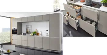 Küchenzeile in Steinoptik