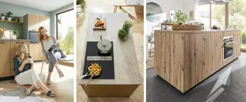 Das zentrale Merkmal einer Inselküche ist die Kücheninsel, die im Raum steht.