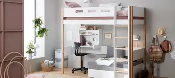 Hochbett mit Schreibtisch