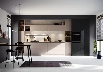 Küche 1-zeilig in kaschmir