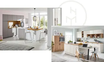 Eine Kücheninsel mit Theke sorgt für Geselligkeit in der Wohnküche.