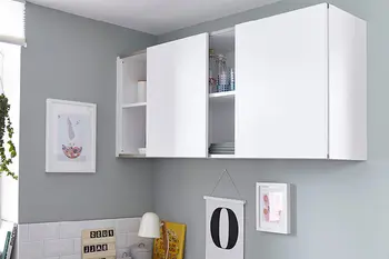 Resopal Oberfläche am Hochschrank