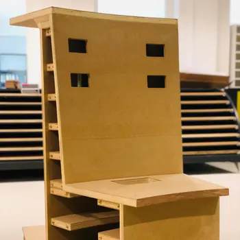 Prototyp für ein rundes Sitzmöbel