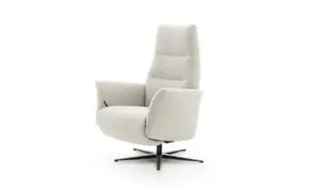 Sessel Stoff beige Metallfuß Kreuz