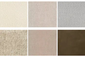 Verschiedene Farben von Stoff- und Ledermustern für Stuhl Natura Home Cosyra.