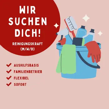 Wir suchen Dich für Reinigung