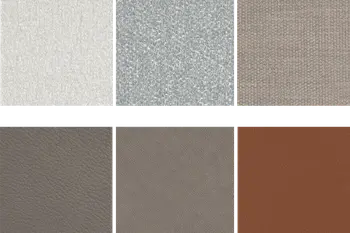 Stoff- und Ledermuster für Sofa Natura Home Nevin.