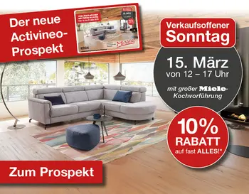 Activineo-Prospekt und verkaufsoffener Sonntag